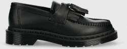 Dr. Martens bőr mokaszin Adrian Mono fekete, női, lapos talpú, DM30637001 - fekete Férfi 36