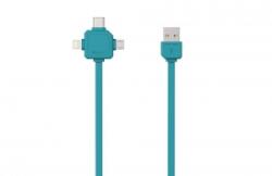 allocacoc 3az1-ben USB kábel kék (9003BL/USBC15)