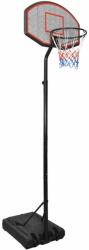 vidaXL Suport cu coș de baschet, negru, 282-352 cm, polietilenă (3107832)