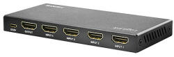 LogiLink HDMI kapcsoló, 4x1 port, 4K/60 Hz, HDCP, HDR, CEC, RC (HD0056)