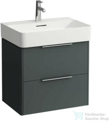 Laufen Base 58, 5 cm széles két fiókos alsószekrény H810283 mosdóhoz, Traffic Grey H4022521102661 (H4022521102661)