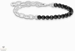 Thomas Sabo Charming Collection fekete ónix gyöngyökkel karkötő 19 cm - A2098-130-11-L19