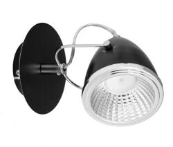 GreenSite Oliver, aplică perete, dulie GU10, 1 bec LED, 5, 5W, negru-crom