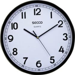 Secco Falióra, 29, 5 cm, fekete keretes, SECCO "Sweep second (S TS9108-17) - nyomtassingyen