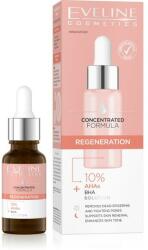 Eveline Cosmetics Ser de față regenerant cu acizi AHA și BHA - Eveline Concentrated Formula Regenerating Serum With 10% AHA BHA Acid 18 ml