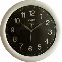 Secco Falióra, 30 cm, SECCO "Sweep Second", ezüst/fekete (S TS6046-51) - nyomtassingyen