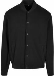 Build Your Brand Férfi Heavy Tonal College pulóver - Fekete | 4XL (BY242-1000343489)