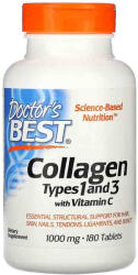 Doctor's Best Collagen Types 1 and 3 with Vitamin C, 1000mg, Doctor s Best, 180 tablets