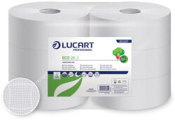 Toalettpapír 2 rétegű közületi átmérő: 26 cm 6 tekercs/karton 26 J EcoLucart_812207 fehér - bolt