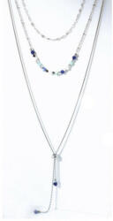 Victoria Ezüst színű színes gyöngyös nyaklánc 92cm (VBNACA70392)