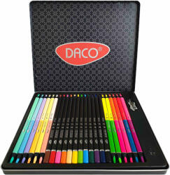 DACO Creioane colorate DACO Creionart CC424, 24 buc/cutie metal