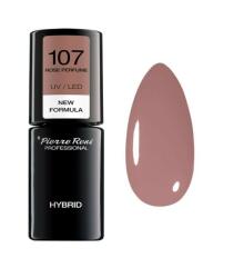 Pierre René PROFESSIONAL Oja Semipermanenta - Color Hybrid New Formula Rose Perfume Nr. 107 6ml - Pierre Rene