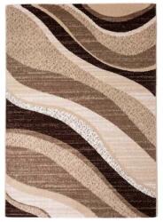  Madrid C191B_FMA67 karamell modern hullám mintás szőnyeg 160x230 cm