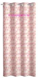  SC Függöny rózsaszín szivecskés 160x250 cm