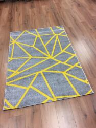 Barcelona E738 sárga geometriai mintás szőnyeg 200x280 cm
