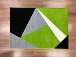  Barcelona 198 zöld-fekete geometriai mintás szőnyeg 200x280 cm