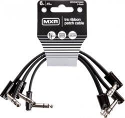 MXR DCISTR06R Ribbon TRS Cable 3 Pack Fekete 15 cm Pipa - Pipa