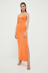 GUESS ruha narancssárga, maxi, egyenes - narancssárga L - answear - 31 990 Ft