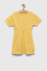 Pepe Jeans gyerek pamutruha PJL GJ Non-denim sárga, mini, harang alakú - sárga 164