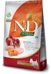 N&D N&D Grain Free Adult Mini - Pui, Dovleac si Rodie, 800 g