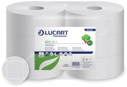 Lucart Toalettpapír 2 rétegű közületi átmérő: 26 cm fehér 6 tekercs/karton 26 J EcoLucart_812207 (812207) - tobuy