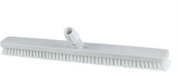 IGEAX élelmiszeripari padlósúrolókefe rövid sörte 60cm széles fehér, 0, 75mm kemény sörtével (1014WT)