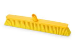 IGEAX élelmiszeripari tolóseprű, partvis fej, 60cm, 0, 5mm közepes sörtével, sárga (1013YM) - alphadenthigienia