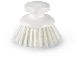 IGEAX élelmiszeripari ergonómikus kézi súroló kefe kerek fehér, 0, 5mm közepes sörtével (1012WM)