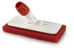 IGEAX élelmiszeripari súroló pad menetes tartóval piros (1029R) - alphadenthigienia