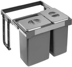 EKOTECH - beépíthető hulladékgyűjtő free jazz short 60 - 2x20 liter