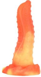 STD Dildo No. 1 Fantasy Beasts, Silicon Premium, Portocaliu, 21 cm