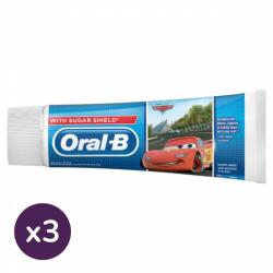 Oral-B fogkrém Cars 3-6 éves korig (3x1 db) - pelenka