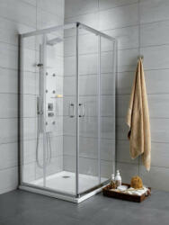 Radaway Premium Plus D zuhanykabin 90x80x190 átlátszó üveg EasyClean, króm profil 304370101N (30437-01-01N)