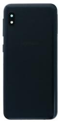 tel-szalk-192968343 Samsung Galaxy A10e fekete akkufedél, hátlap, kamera lencse (tel-szalk-192968343)