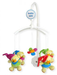 Baby Mix plüss forgó zenélő - sapkás maci
