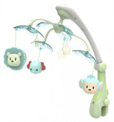 Baby Mix műanyag forgó zenélő kivetítő- zöld