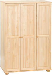 Möbelstar 231 - 3 ajtós natúr fenyő szekrény - matracwebaruhaz