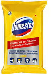 Nedves törlőkendő fertőtlenítő hatással 60 lap/csomag Domestos citrom