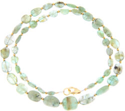  Colier Smarald Columbia Natural Neregulat 5-13 x 4-11 mm - Accesorii Gold Filled - Argint 925