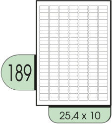  25.4x10mm íves etikett címke (3840-SPR)