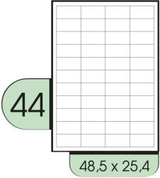 48.5x25.4mm íves etikett címke (3835-SPR)