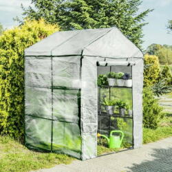 Garden Line Solar Gradina cu rafturi pentru plante si flori 140 x 140 x 200 cm