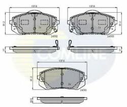 COMLINE Set placute frana, frana disc HYUNDAI i40 (VF) (2012 - 2016) COMLINE CBP31768