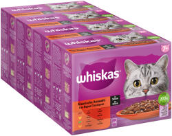 Whiskas 48x85g Whiskas 7+ Senior klasszikus válogatás szószban nedves macskatáp