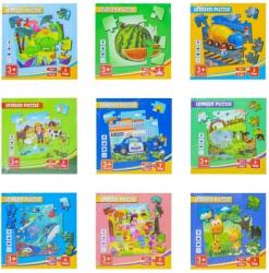 Puzzle 3 in 1, diverse teme si marimi, Leveled Puzzle RB35068