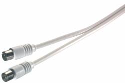 Vivanco Кабел Vivanco - Antenna, Coaxial/Coaxial, 5m, 75dB, бял (19321)