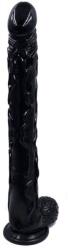 STD Dildo cu Ventuza Giant, PVC, Negru, 42 cm Dildo
