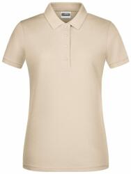 James & Nicholson (Daiber) Tricou polo pentru femei din bumbac organic 8009 - Stone | M (1-8009-1755416)