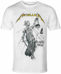 NNM Tricou pentru bărbați Metallica - Justice Album - White - RTMTLTSWJUS