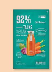 Missha Szövetmaszk Talks Vegan Squeeze Sheet Mask SOS Relaxer - 27 g / 1 db